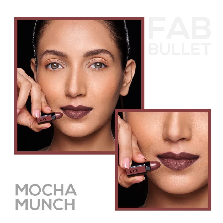 RENEE Fab 5 Refill Bullet Matte Lipstick, L 23 Mocha Munch 1.5gm