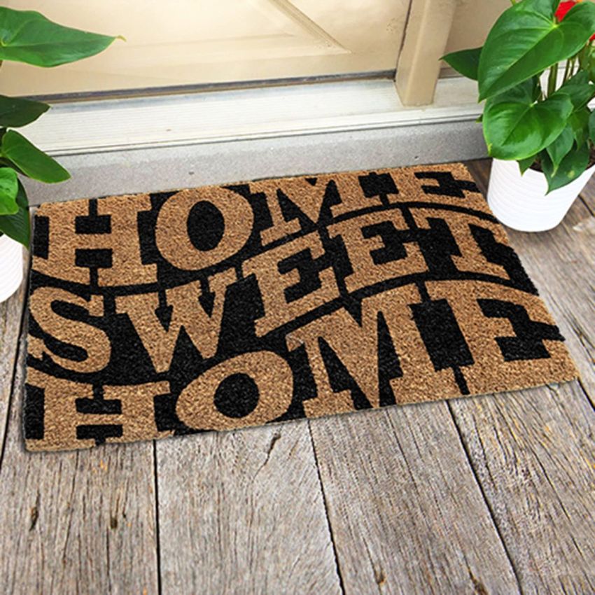 Onlymat Modern Door Mat (Black, Coir, 75 x 45 cm)