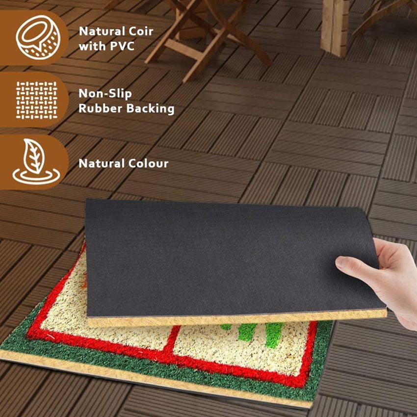Onlymat Modern Door Mat (Multicolour, Coir, 60 X 40 cm)
