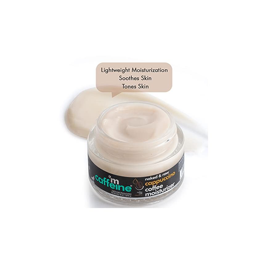 mcaffeine Light Moisturizer For Face With Vitamin E,Almond Milk&Caffeine|Face Moisturizer For Skin Repair&Day-Night Moisturization|Suitable For All Skin Types|Suitable For Women&Men - 50Ml