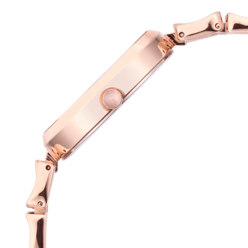 Titan Raga Chic Mother of Pearl Dial Women Gold Analog Watch with Metal Strap-NS2659WM01