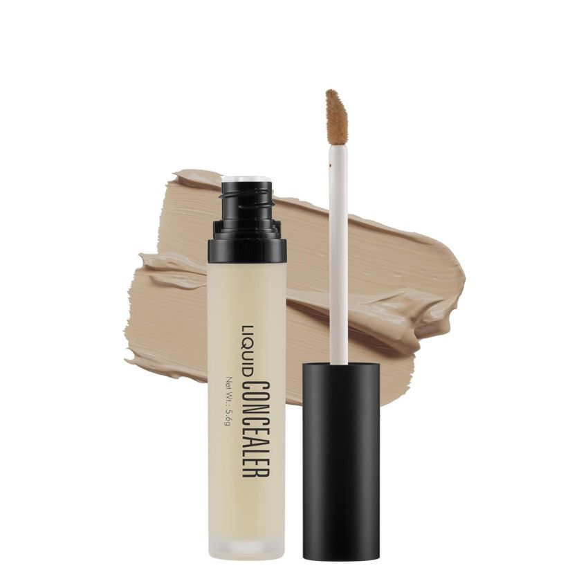 Swiss Beauty Liquid Light Weight Concealer With Full Coverage |Easily Blendable Concealer For Face Makeup With Matte Finish | Shade- Light - Moyen, 6g