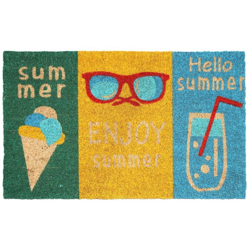 Onlymat Natural Coir Art Printed Doormat - 29.25