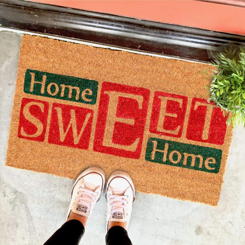 Onlymat Natural Coir Art Printed Doormat - 29.25