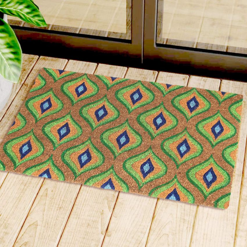 Onlymat Natural Coir Art Printed Doormat - 29.53