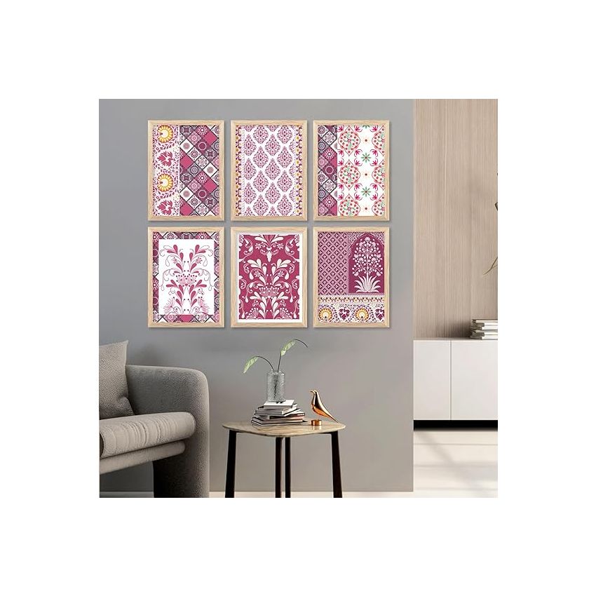 kotart Madhubani Painting Traditional Indian Art Wall Painting for Bedroom Living Room Hotel Room Wall Decor (10x13 inch, Multi color)