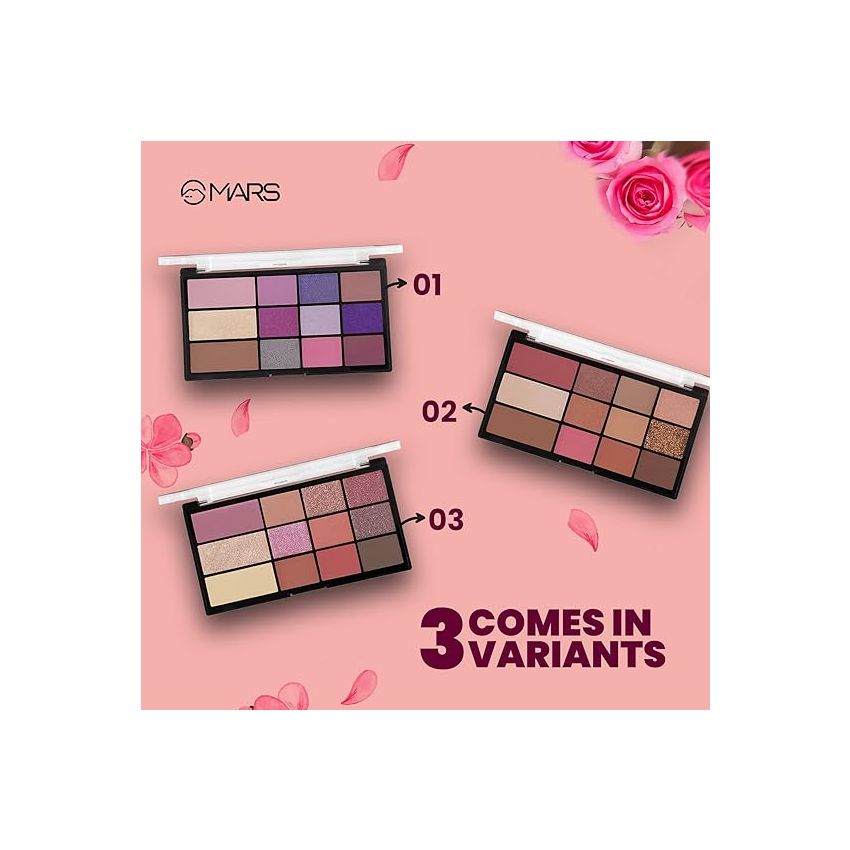 MARS All I Need Makeup and Eyeshadow Kit | 9 Eyeshadows with Blusher Bronzer and Highlighter | Long Lasting & Highly Pigmented (21.5 g) (Multicolor-02)
