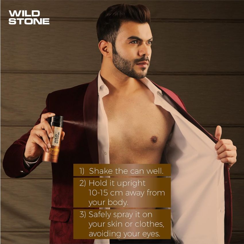 Wild Stone Classic Musk Logng Lasting Deodorant Body Spray for Men, 225ml