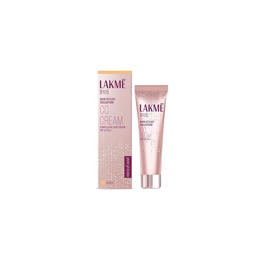 Lakme 9 To 5 Complexion Care Face CC Cream, Honey, SPF 30, Conceals Dark Spots & Blemishes, 30 g