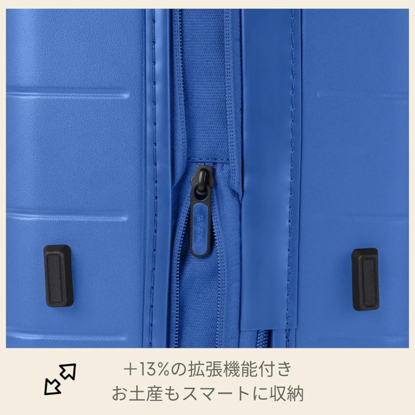 American Tourister Novastream 55 cms Small Hardside Polycarbonate Cabin Suitcase with TSA Lock and USB Port - Navy Blue