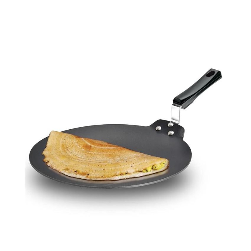 Hawkins Futura Nonstick Dosa Tava, Diameter 33 cm, Thickness 4.88 mm (Black) NDT33