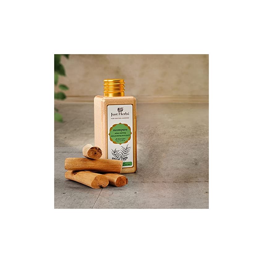 Just Herbs Neempure Arjun-Nutmeg Skin Purifying Neem Pack, 65gm