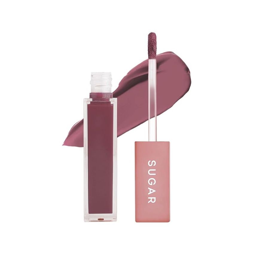 SUGAR Cosmetics Mettle Liquid Lipstick for Women | Highly Pigmented | Transferproof & Long Lasting | 7ml - 03 Estella (Neutral Pinky Brown)