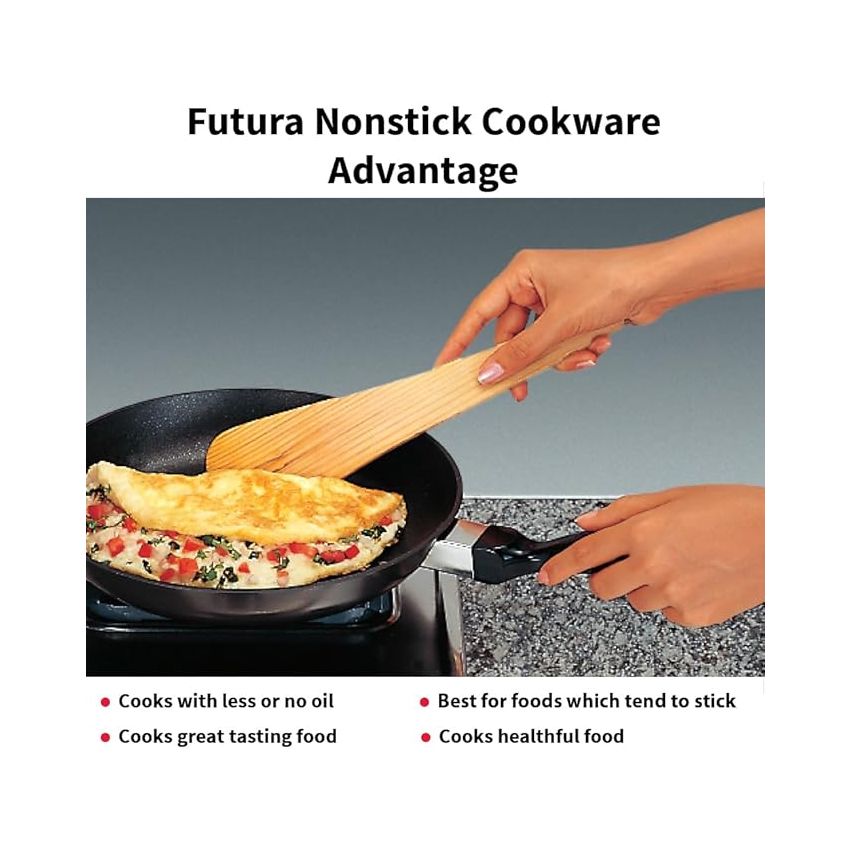 Hawkins Futura 17 cm Frying Pan, Non Stick Fry Pan, Small Frying Pan, Black (NF17)