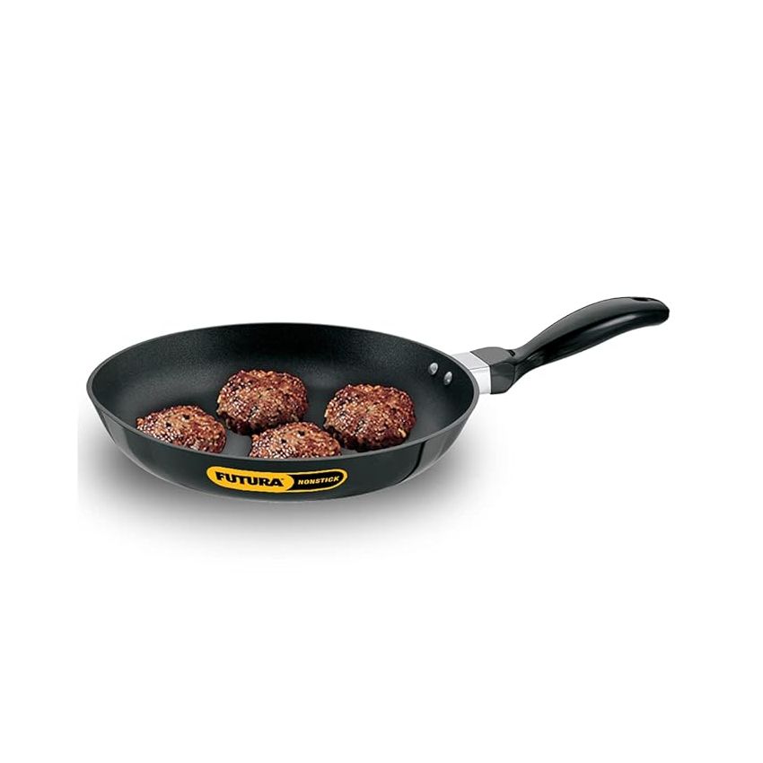 Hawkins Futura 24 cm Frying Pan, Non Stick Fry Pan, Frypan, Black (NF24)