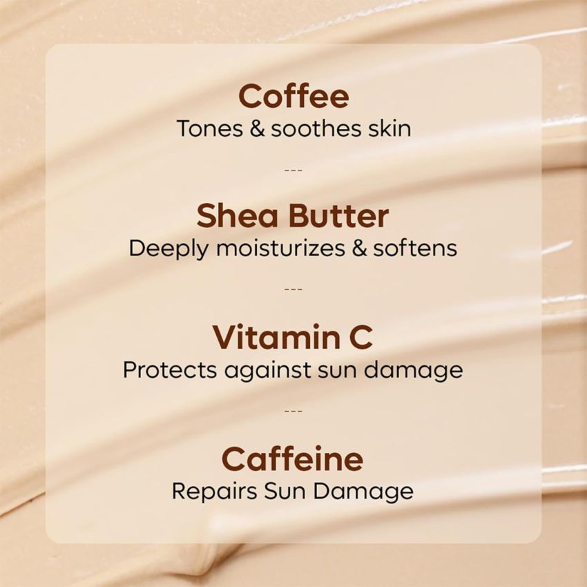 mCaffeine Coffee Body Lotion with Vitamin C & Shea Butter | Non-Greasy Lightweight Body Moisturizer for Women & Men | Body Lotion for Dry, Normal & Oily Skin (250ml)