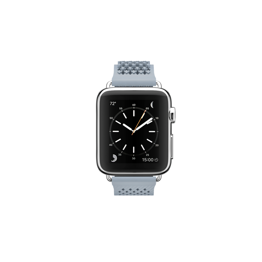 NOOMOON Apple Watch Band Grey- Silver Link 38/42 MM