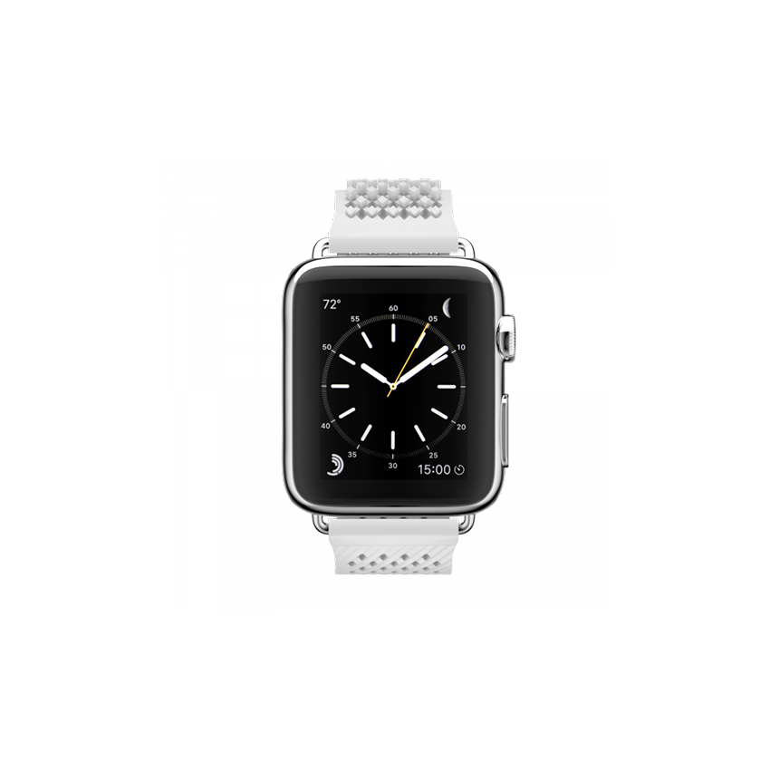 NOOMOON Apple Watch Band White - Silver Link 38/42 MM