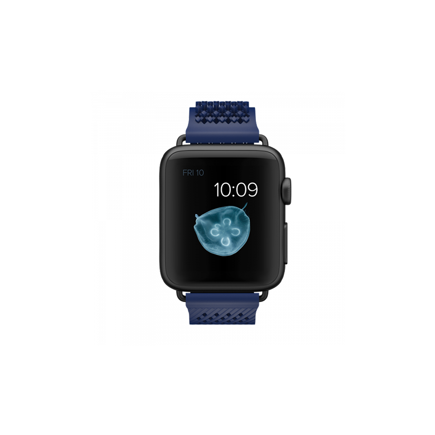 NOOMOON Apple Strap Blue - Black Link 38/42 MM