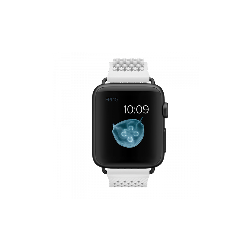 NOOMOON Apple Strap White - Black Link 38/42 MM watch