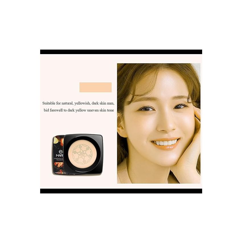 MARS Head Make Up Air Cushion Moisturizing Full Coverage Foundation Air-Permeable Natural Brightening Makeup Bb Cream For All Skin Types Liquid Matte Foundation,Shade-F20-01,20G,Pack Of 1