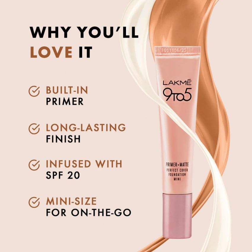 Lakme 9-5 P+M FDN Cool Ivory 15ml