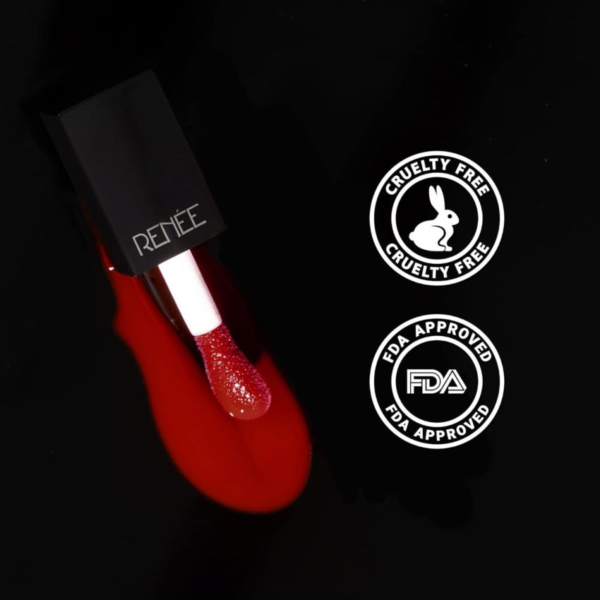 RENEE Super Natural Tinted Lip Oil Red Velvet 3ml, Long Lasting Moisturization