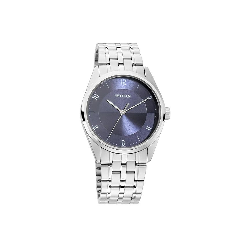 Titan Neo Economy Analog Blue Dial Men's Metal Watch - Nn1729Sm05/Np1729Sm05