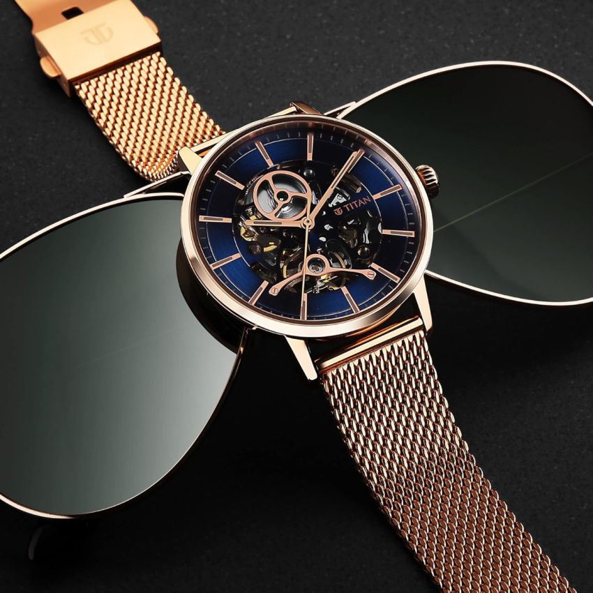 Titan Mechanical Slimline Watch for Men