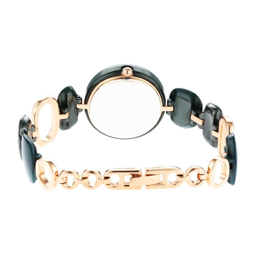 Titan Raga Ceramics Green Dial Analog Metal Strap Watch for Women-NS95146KD02