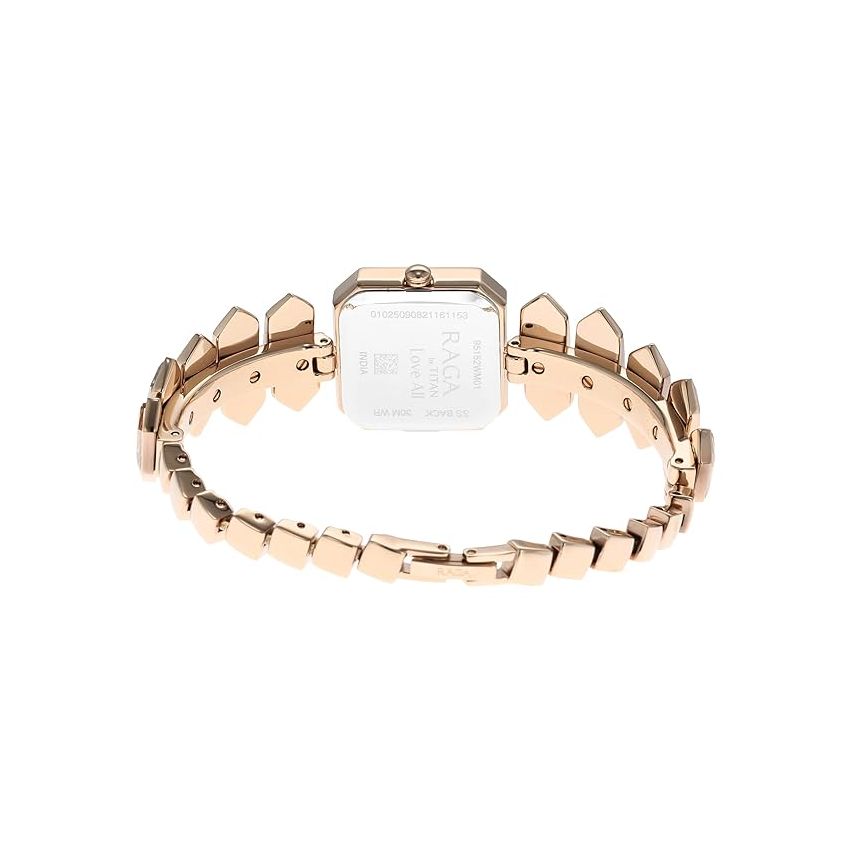 Titan Raga Love All Silver Dial Analog Metal Strap Watch for Women-NS95152WM01/NT95152WM01