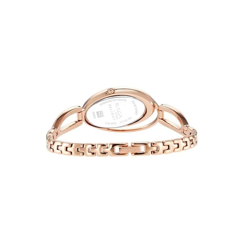 Titan Raga Delight Purple Dial Analog Metal Strap Watch for Women-NS95198WM01/NT95198WM01