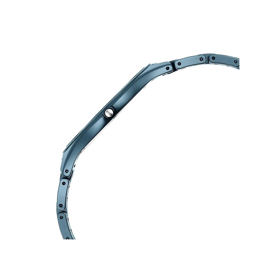 Titan Edge Ceramic Dress with Diamonds Quartz Analog Blue Dial Ceramic Strap Watch for Men-1696QC09/NT1696QC09