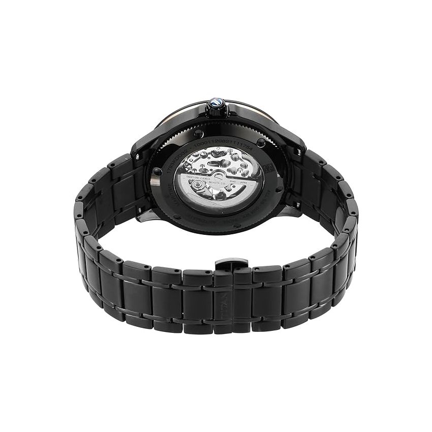 Titan Regalia Automatic Black Dial Stainless Steel Strap Watch for Men-NS1793KM04/NT1793KM04