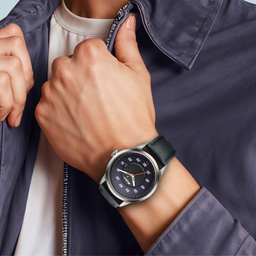 Titan Octane Phoenix Quartz Analog with Date Blue Dial with Blue Leather Strap Watch for Men-1806SL14/NT1806SL14