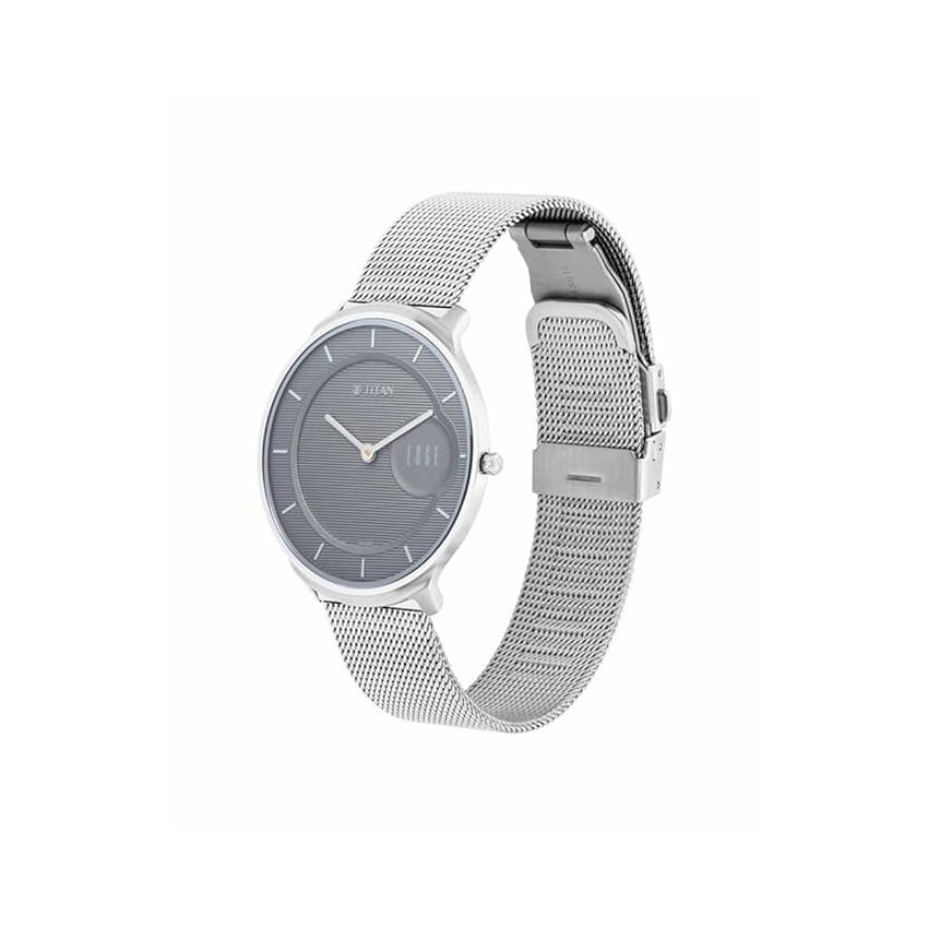 Titan Edge Minimals Grey Dial Analog Stainless Steel Strap Watch for Men-NS1843SM01/NT1843SM01