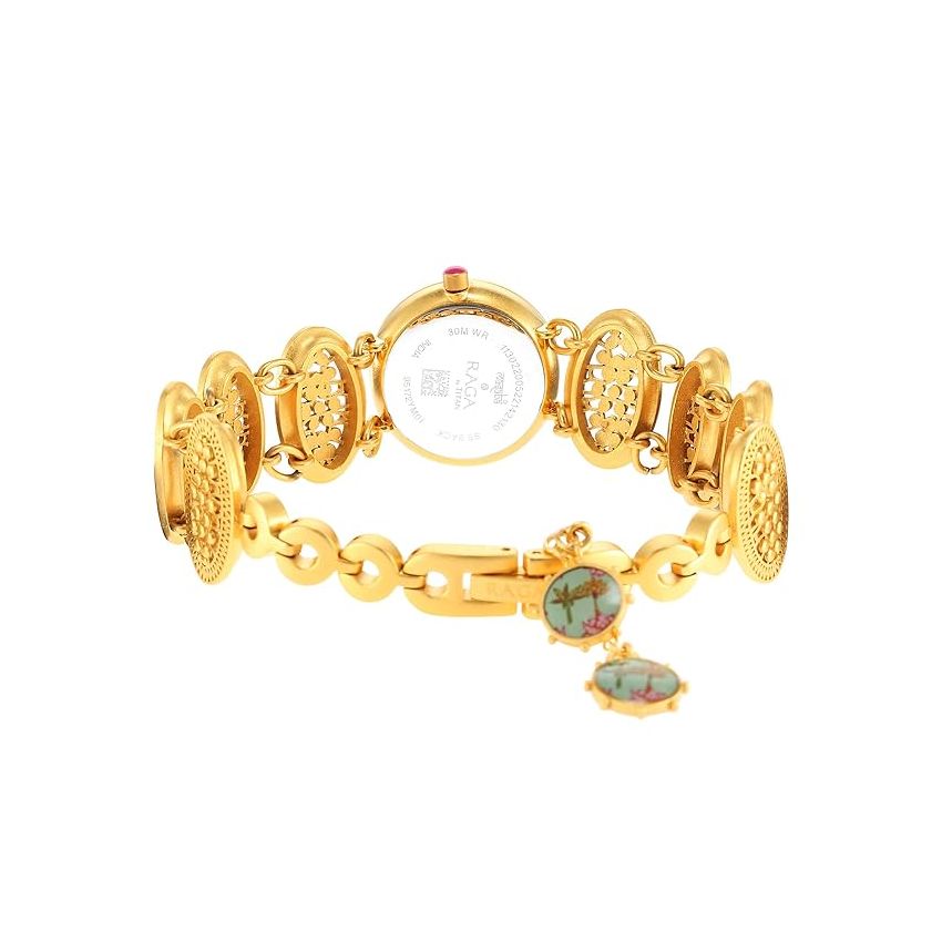 Titan Raga X Masaba Silver Dial Analog Steel and Metal Strap Watch for Women-NS95172YM01/NT95172YM01