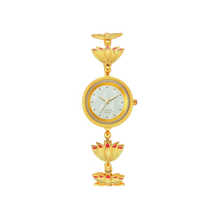 Titan Raga X Masaba Green Dial Analog Steel and Metal Strap Watch for Women-NS95174YM01/NT95174YM01