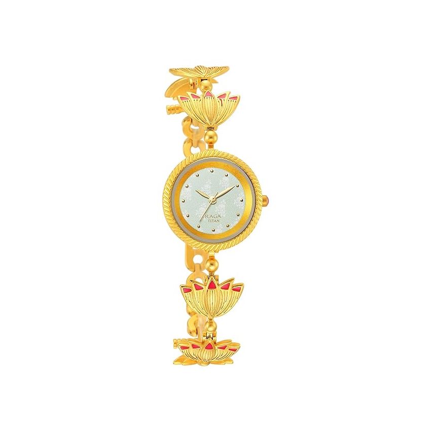 Titan Raga X Masaba Green Dial Analog Steel and Metal Strap Watch for Women-NS95174YM01/NT95174YM01