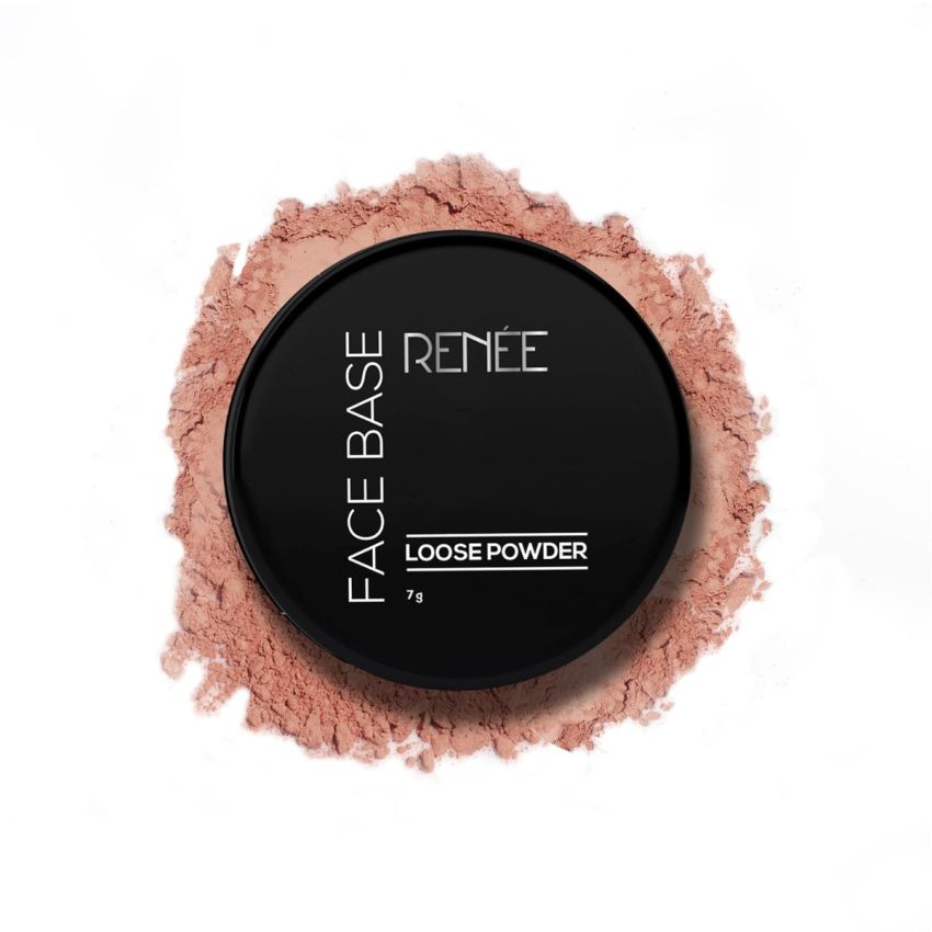 RENEE Face Base Loose Powder - Nude Beige, 7gm | Non Sticky, Weightless Matte Finish, Excellent Payoff, Enriched with Vitamin E
