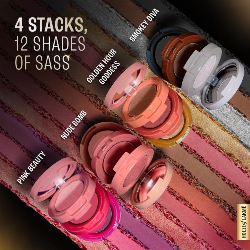 Lakme 9To5 Eyeconic Matte Shadow Stack - Nude Bomb, 7 gm