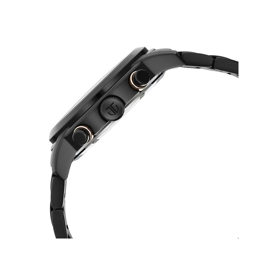 Titan Octane Black Dial Chronograph Stainless Steel Watch for Men-NS90086KM05