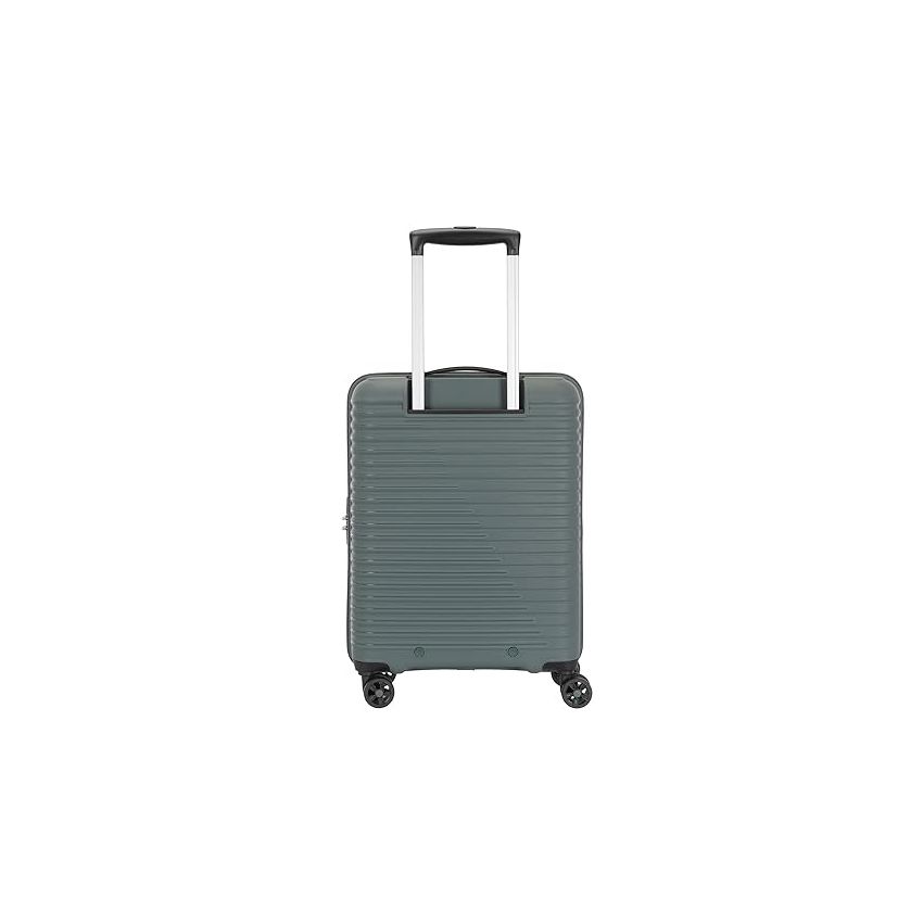 American Tourister Liftoff 55 Cms Small Cabin Polypropylene Hard Sided Double Spinner Wheel Luggage/Trolley Bag/Speed_Wheel 4 Wheel Suitcase- Dark Olive