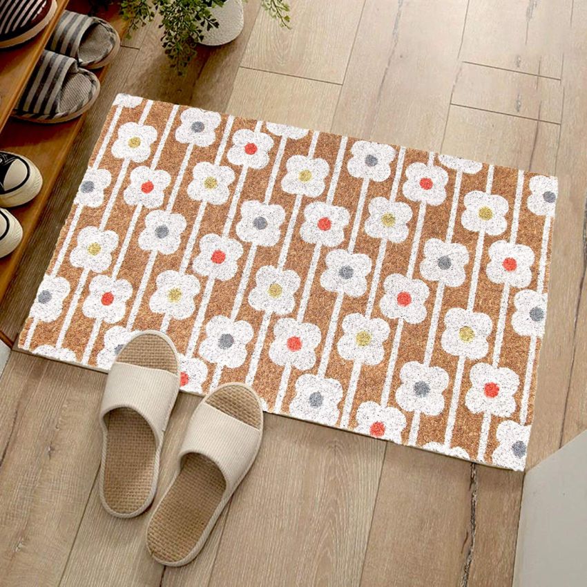 Onlymat Natural Coir Art Printed Doormat - 29.25