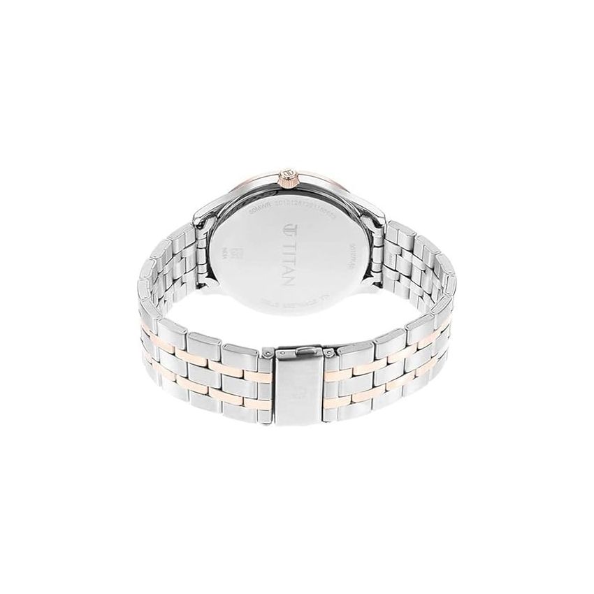 Titan Regalia Opulent Blue Dial Quartz Multifunction Stainless Steel Strap Watch for Men-NS90127KM02