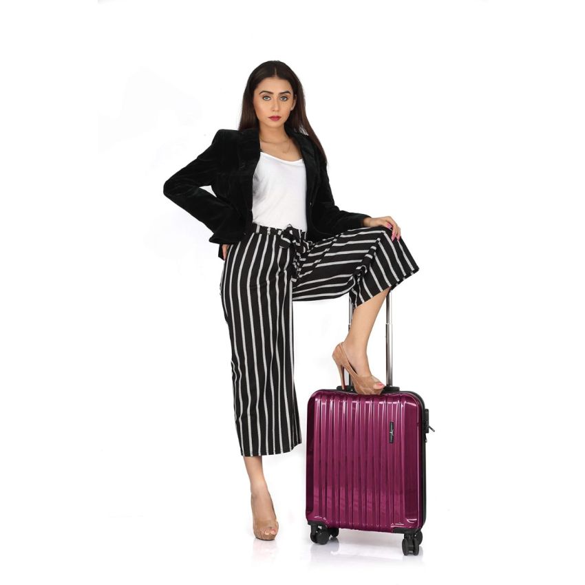 URBAN FOREST Orion Pink ABS with Polycarbonate Hard-Sided 67cm and 78cm Check-in Trolley Luggage Set