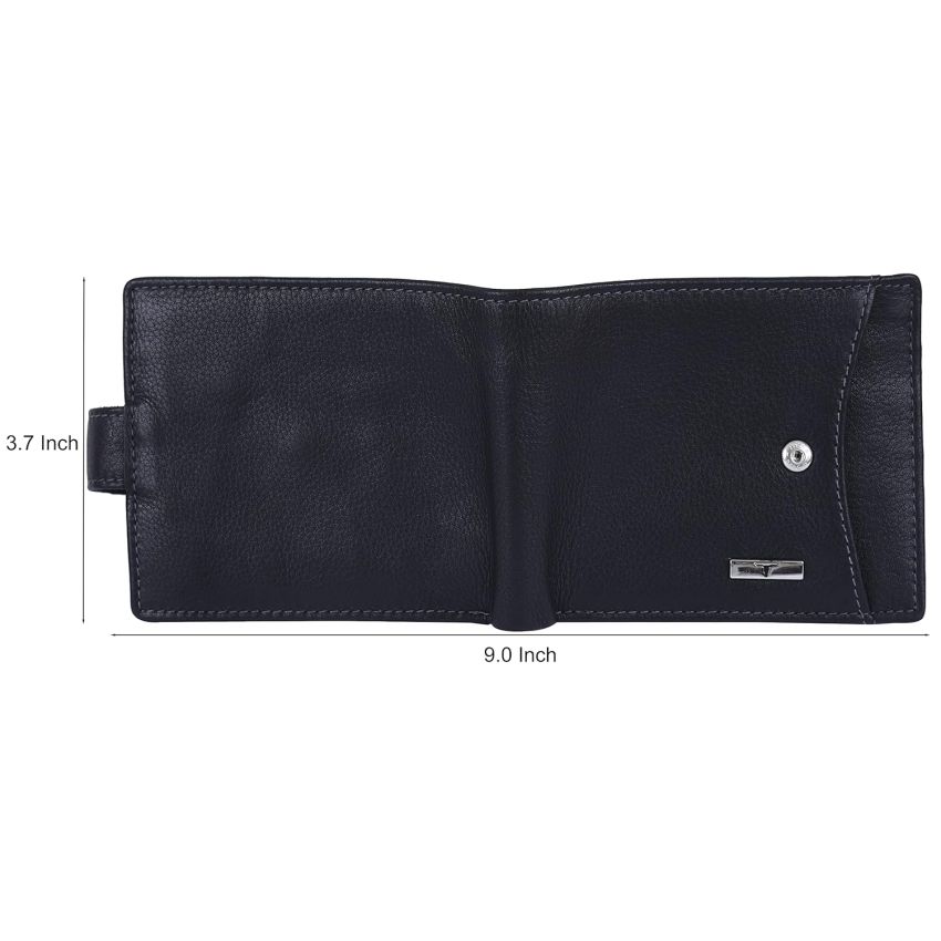 URBAN FOREST Oswald Black Leather Wallet for Men