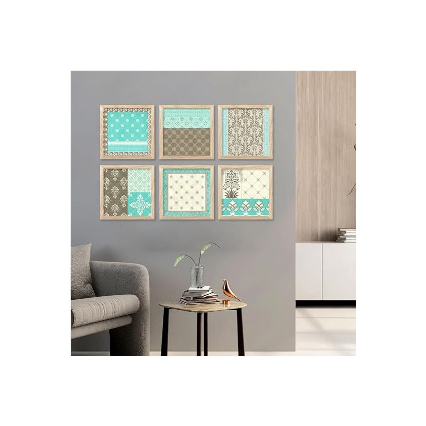 kotart Premium Digital Madhubani Art Paintings with Frame for Home Decor - Traditional Indian Painting for Wall Decoration (10x10 inch, Painting 11)