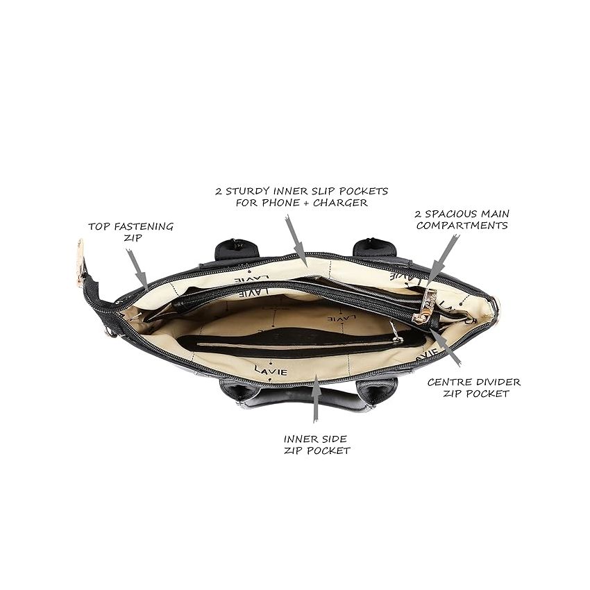 Lavie Women's Pamukkale Satchel Bag | Ladies Purse Handbag