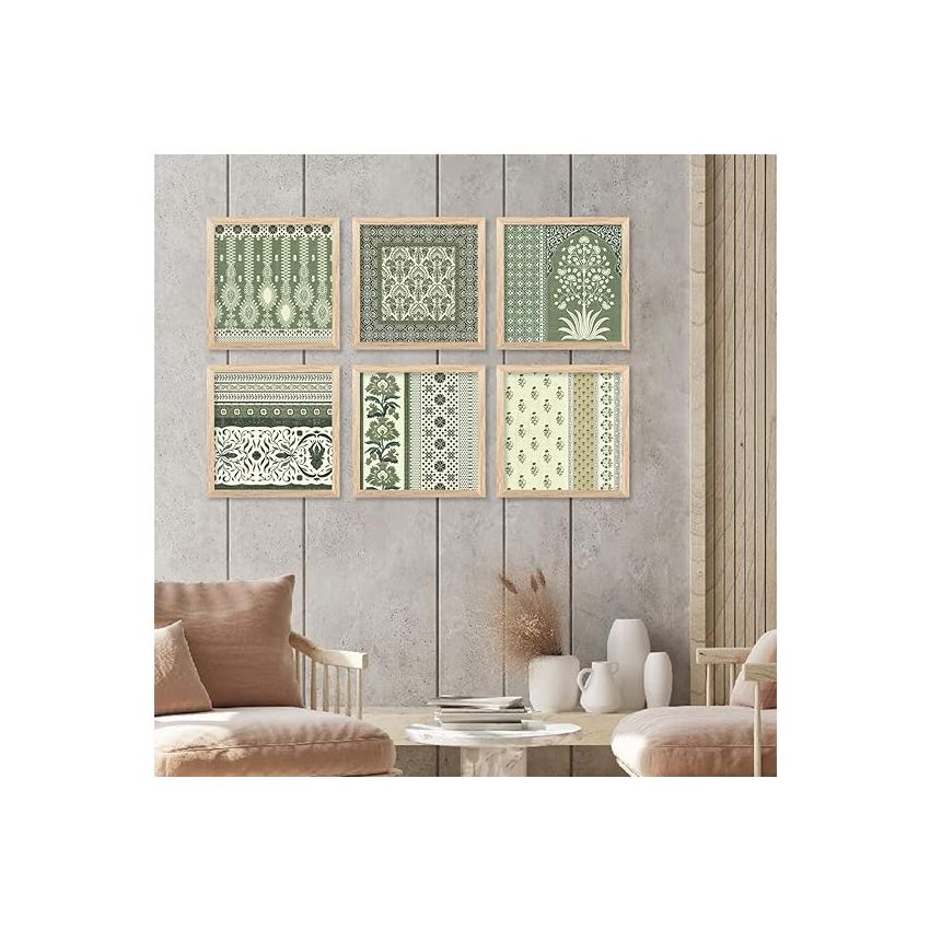 kotart Premium Digital Madhubani Art Paintings with Frame for Home Decor - Traditional Indian Painting for Wall Decoration (10x10 inch, Painting 6)